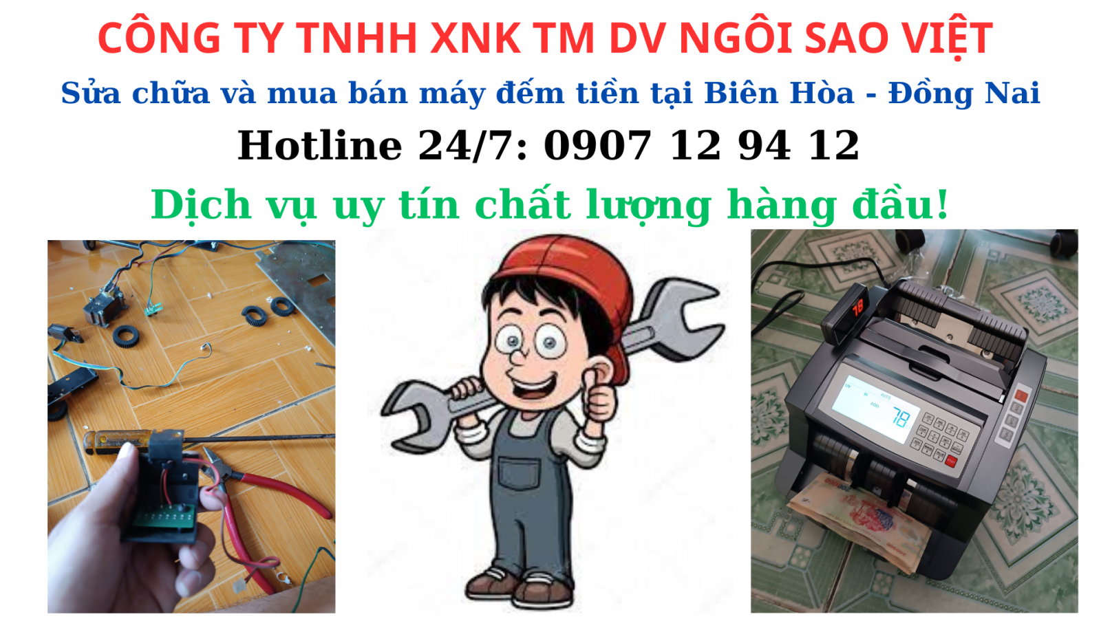 Sửa chửa và mua bán máy đếm tiền tại Biên Hòa - Đồng Nai