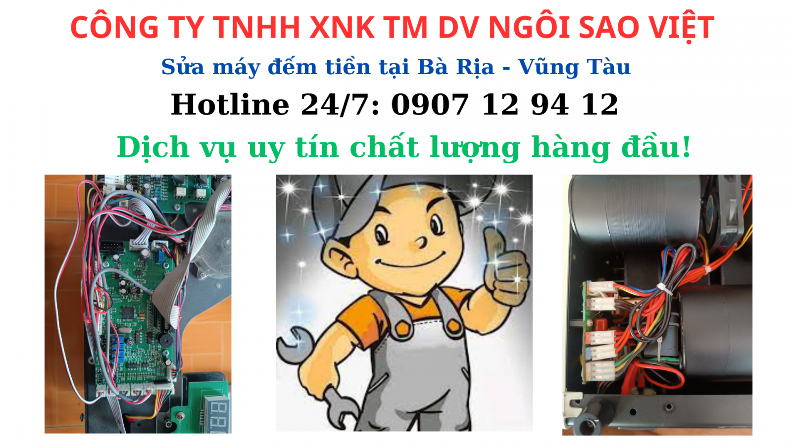 Sửa máy đếm tiền tại Bà Rịa - Vũng Tàu