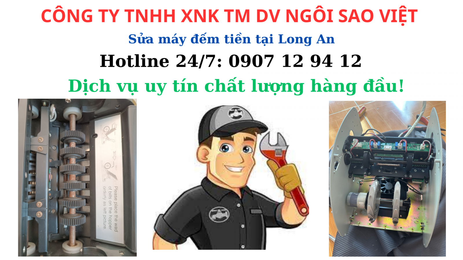 Sửa máy đếm tiền tại Long An